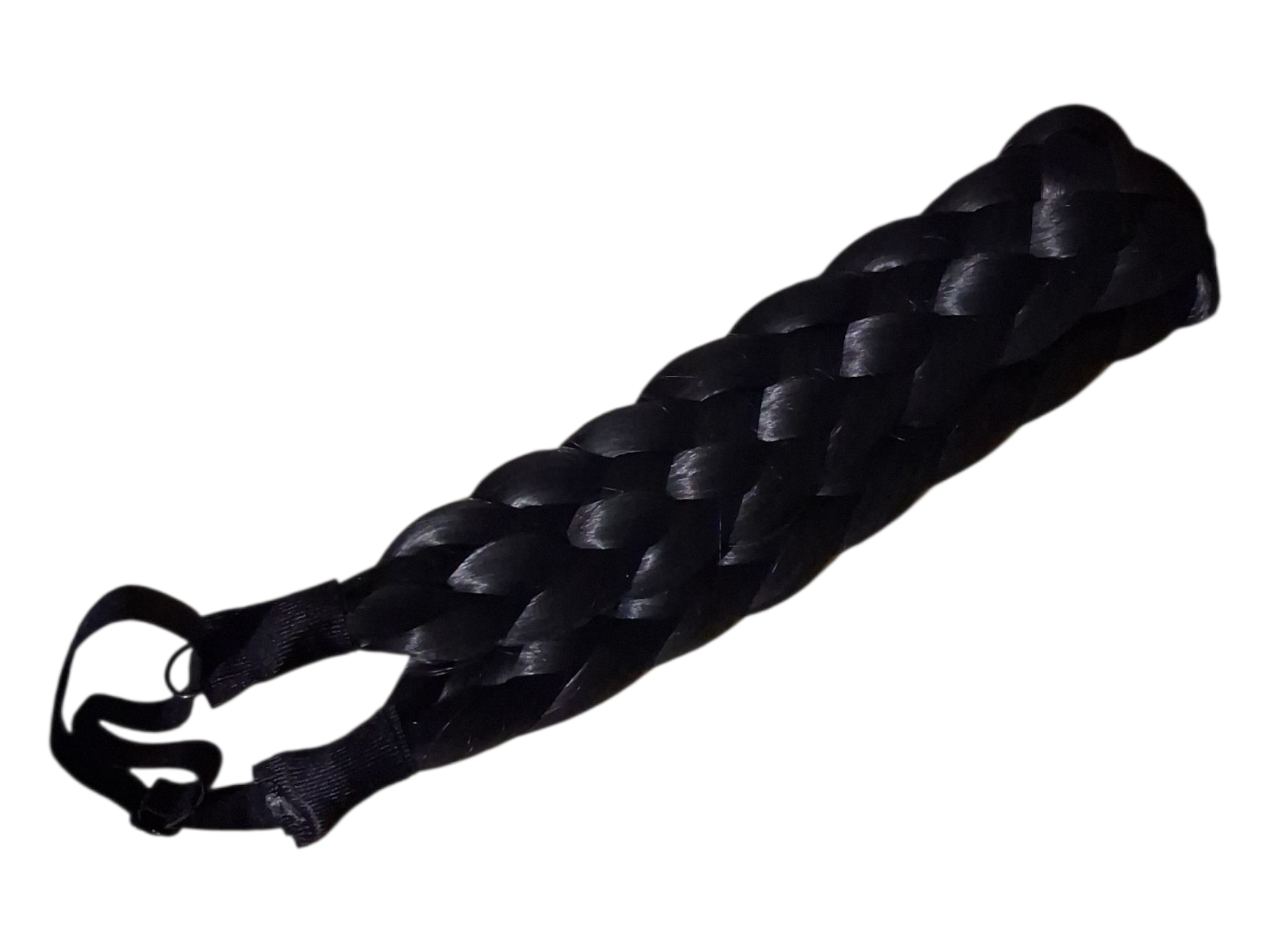 Flätad elastiskt Hårband (Svart) 50-60 cm i omkrets